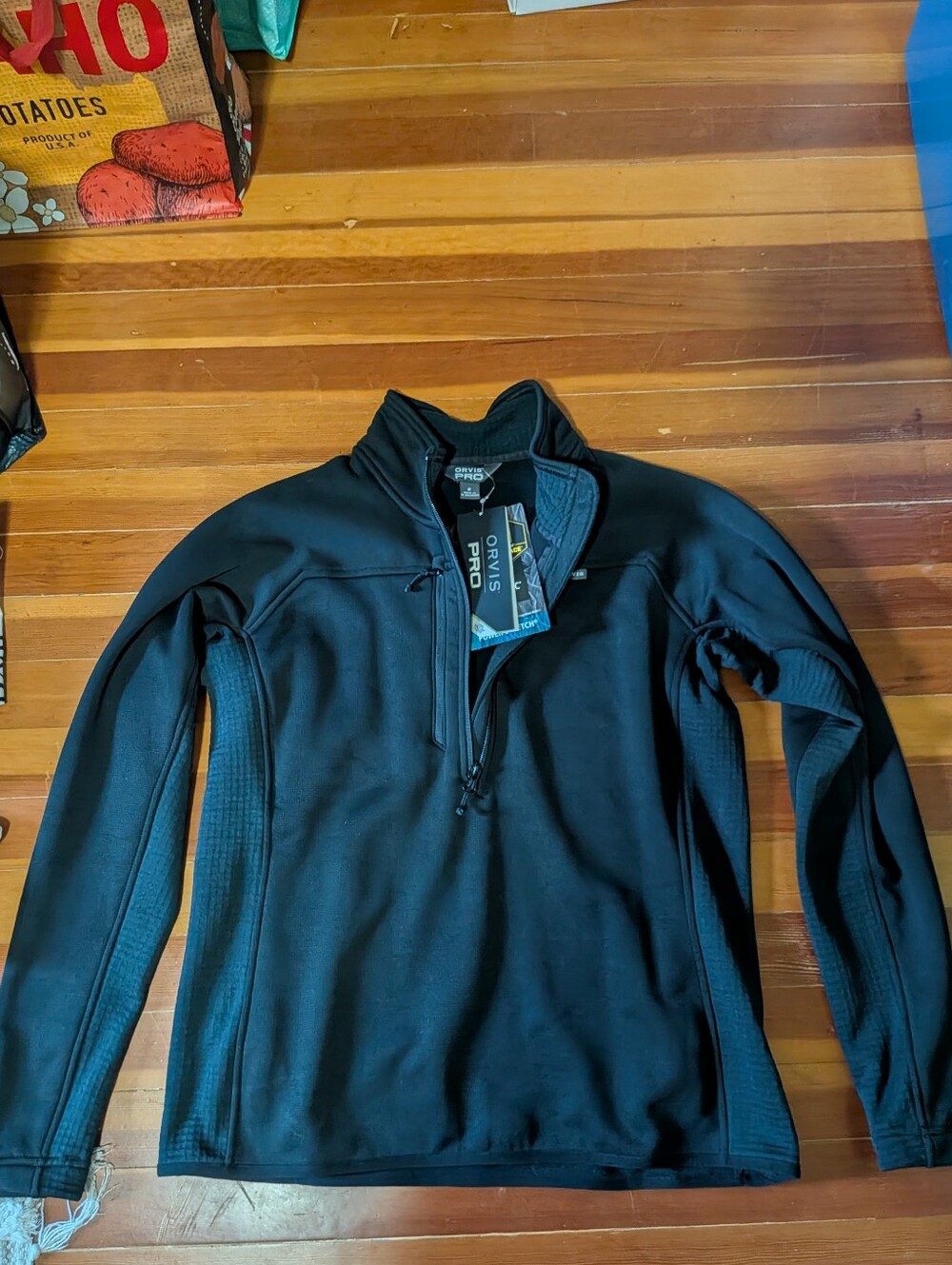 Orvis Waffle R1 R2 R3 Fleece Horseshoe Hills Black M